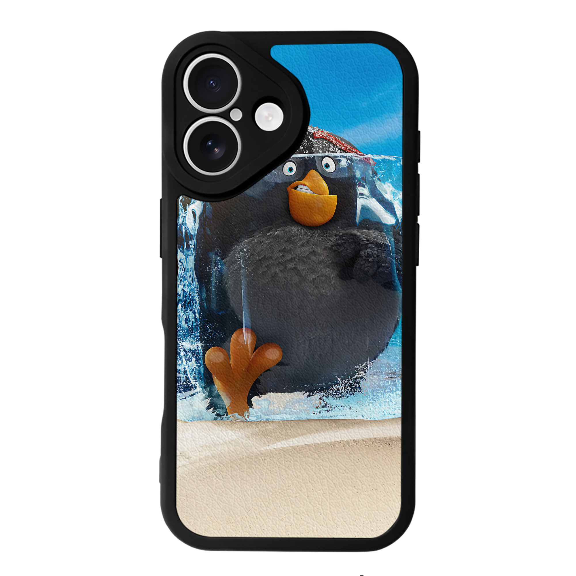 （画像用） Angry Birds アングリーバード 【iPhone 16シリーズ対応】シリコンスマホケース（レザー調） 材質：シリコン